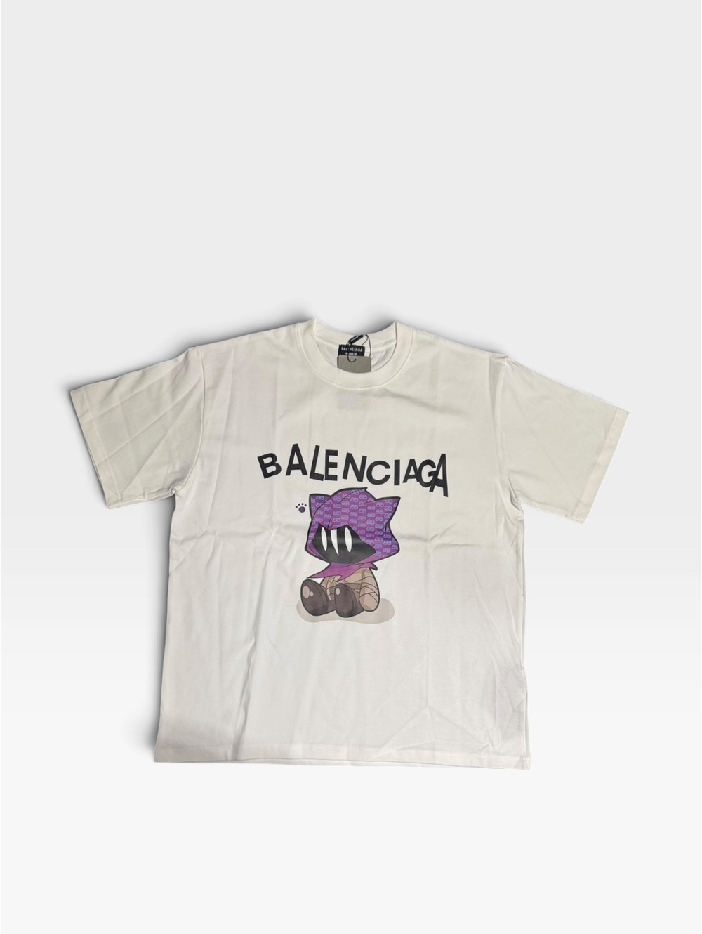 Balenciaga cartoon graphic white T-shirt